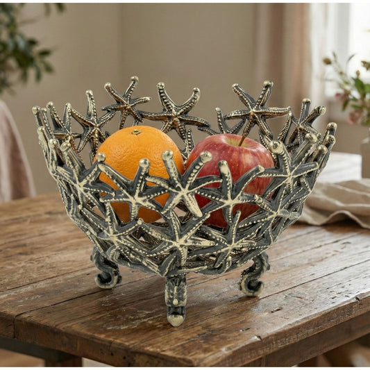 Starfish Bowl - Decorative Serveware | Candy Bowl | Centrepiece | Home Accent | Gold or Antique Finish