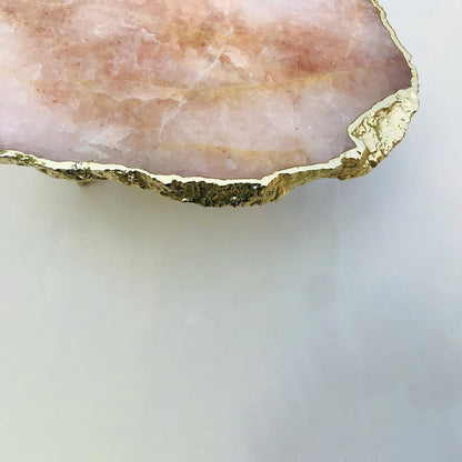 Rose Quartz Agate Cake Stand/Centrepiece/Display Stand/Tray