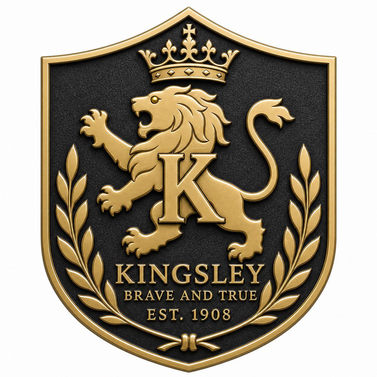 Design Your Own Brass Heraldic Plaque | Custom Family Emblem, Monogram & Established Year Sign