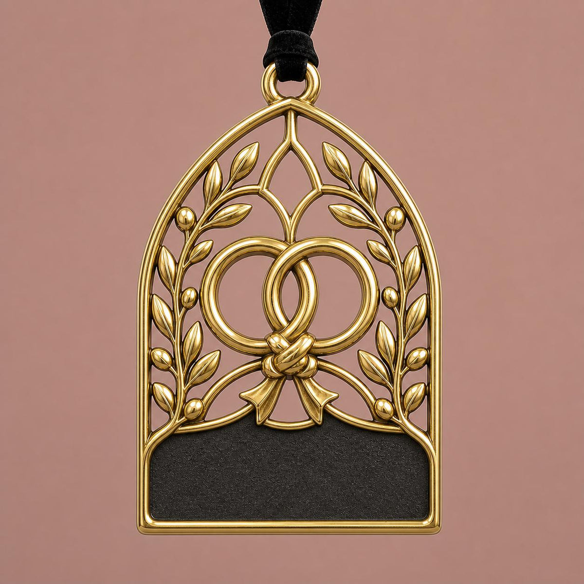 Large Personalized Wedding Ornament | I Choose You, Always Keepsake | Brass Anniversary Gift