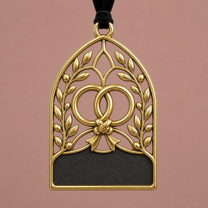 Large Personalized Wedding Ornament | I Choose You, Always Keepsake | Brass Anniversary Gift