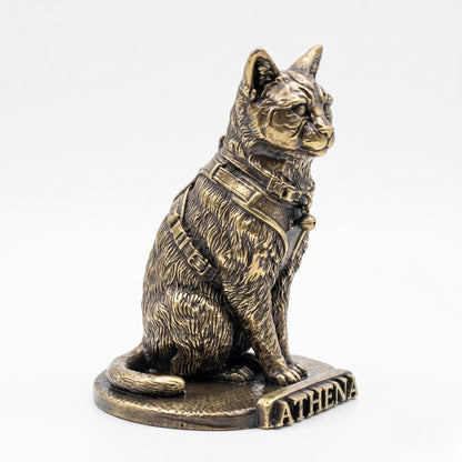 Brass Custom Figurine from Photo | Custom Pet, Birthday, Wedding, Graduation Figurine | Personalized Family Sculpture Brass Copper
