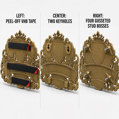 Design Your Own Custom House Number Plaque | Personalized Antique Brass Tropical Address Sign