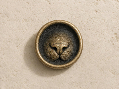 Custom Cat Nose Memorial Plaque, Antique Brass Keepsake, Personalised Pet Gift