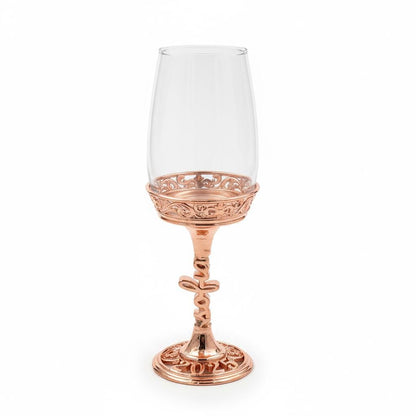 Personalised Wine Glasses Set | Electroformed Stem & Base, Wedding Gift (Set of 1 or 2)