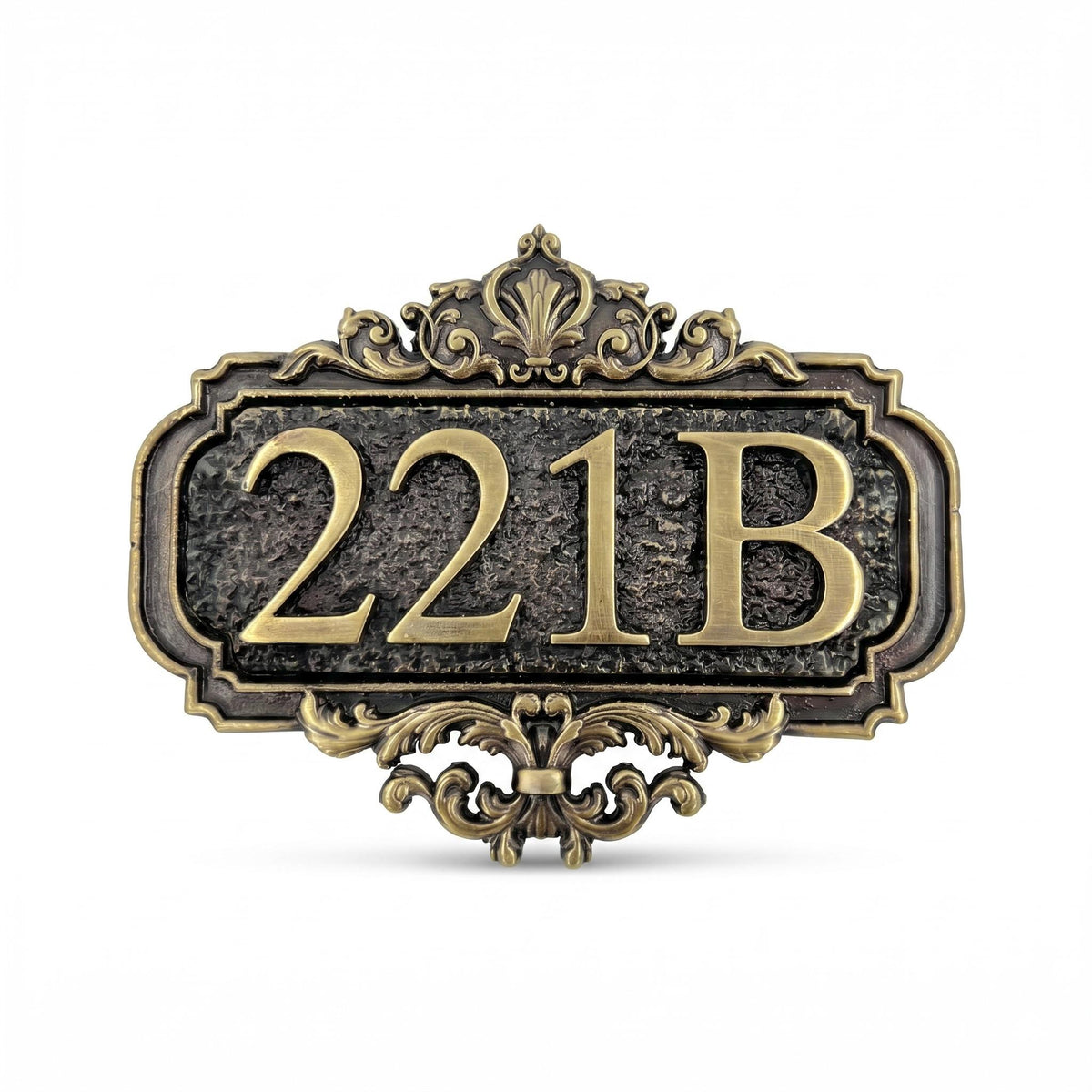 Custom Ornate House Number Sign | Victorian Gothic Brass Address Plaque | Antique Scrollwork Sign | Housewarming Gift