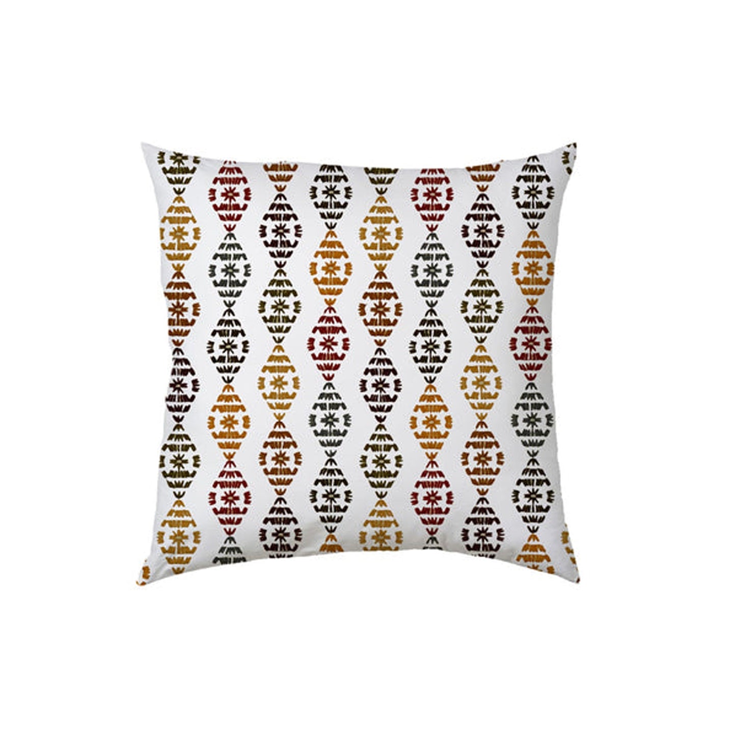 Amalthea  - Set of 4 Pieces | Cotton Linen Fabric | Crewel Embroidered | Pillow/Cushion Cover Set | With or Without Insert