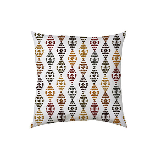 Amalthea  - Set of 4 Pieces | Cotton Linen Fabric | Crewel Embroidered | Pillow/Cushion Cover Set | With or Without Insert