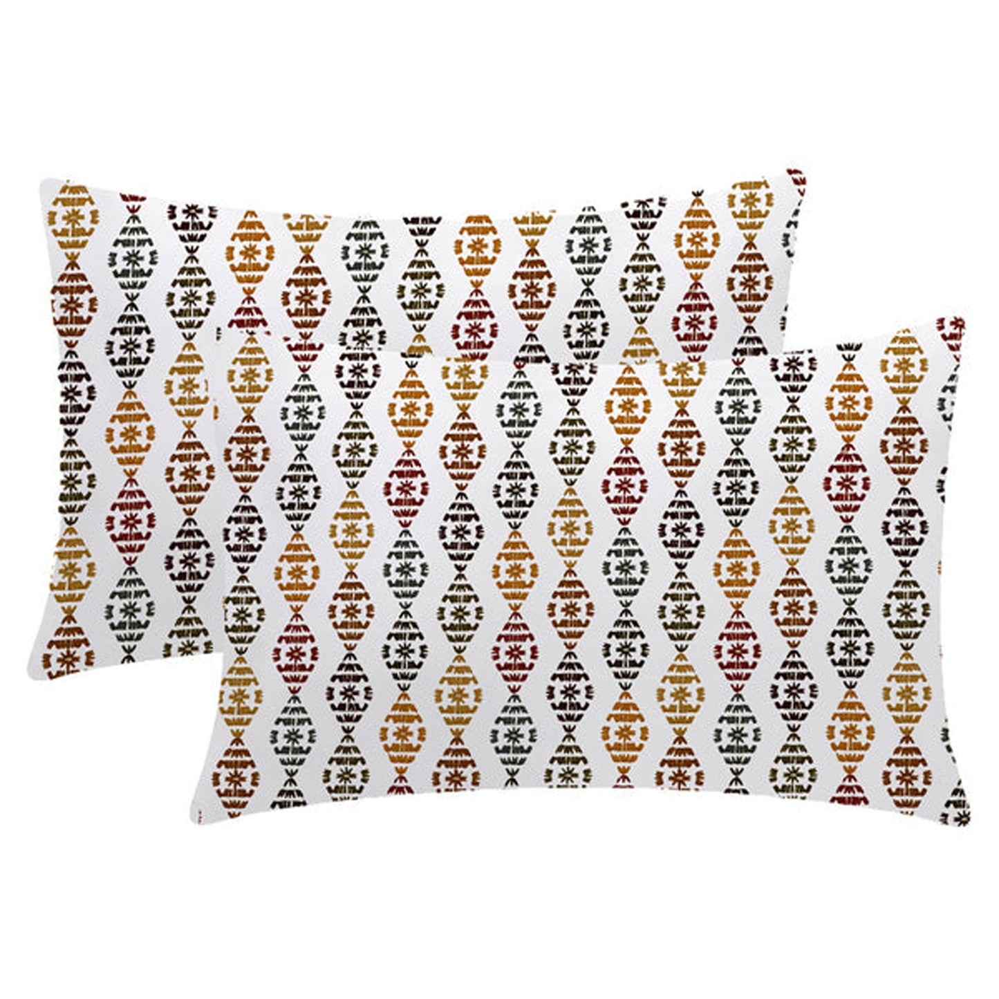 Amalthea  - Set of 4 Pieces | Cotton Linen Fabric | Crewel Embroidered | Pillow/Cushion Cover Set | With or Without Insert