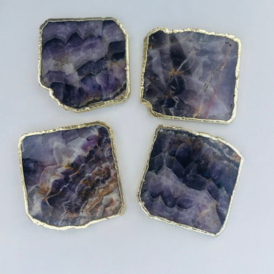 Amethyst - Set of 4 Large Coasters/Personalised Momentos