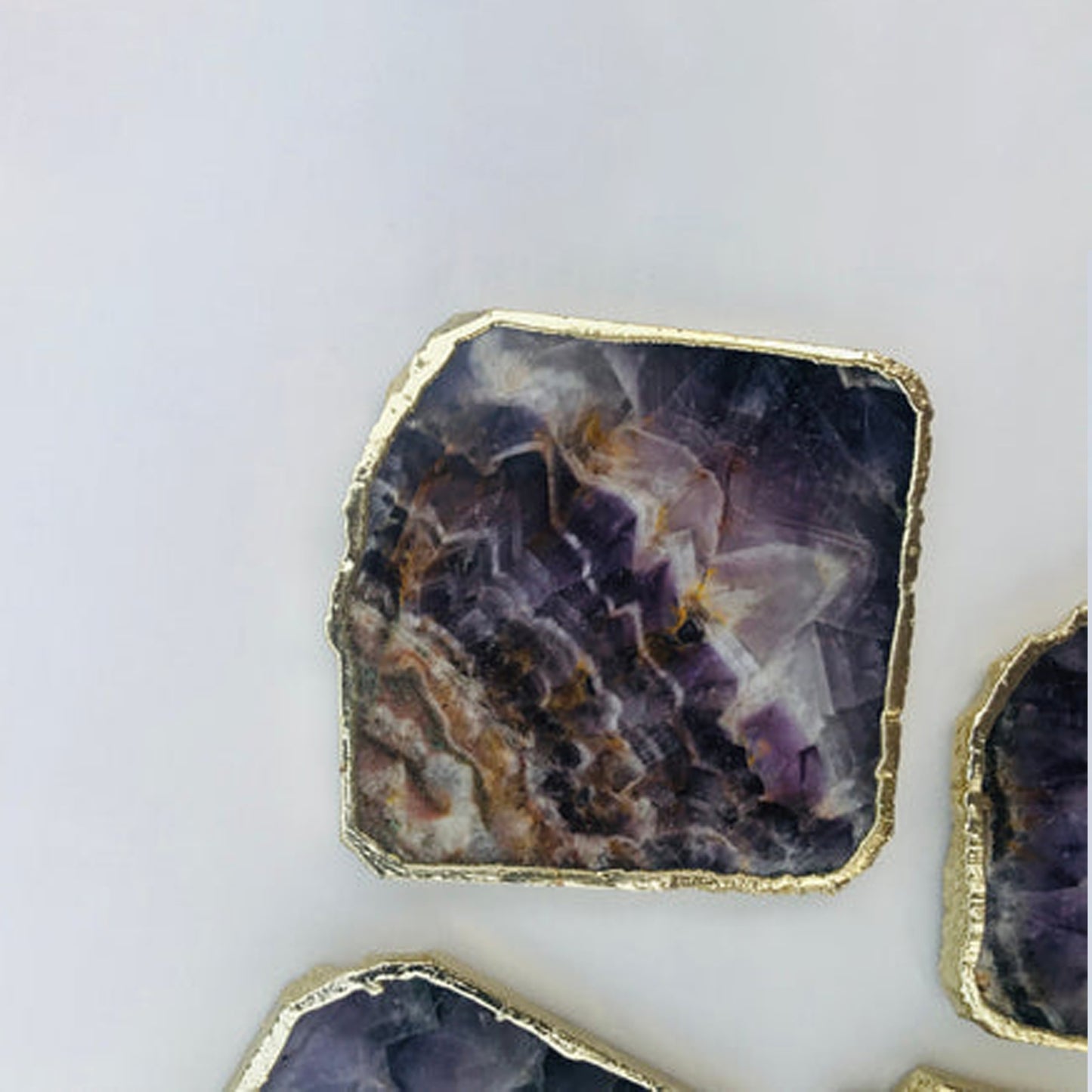 Amethyst - Set of 4 Large Coasters/Personalised Momentos