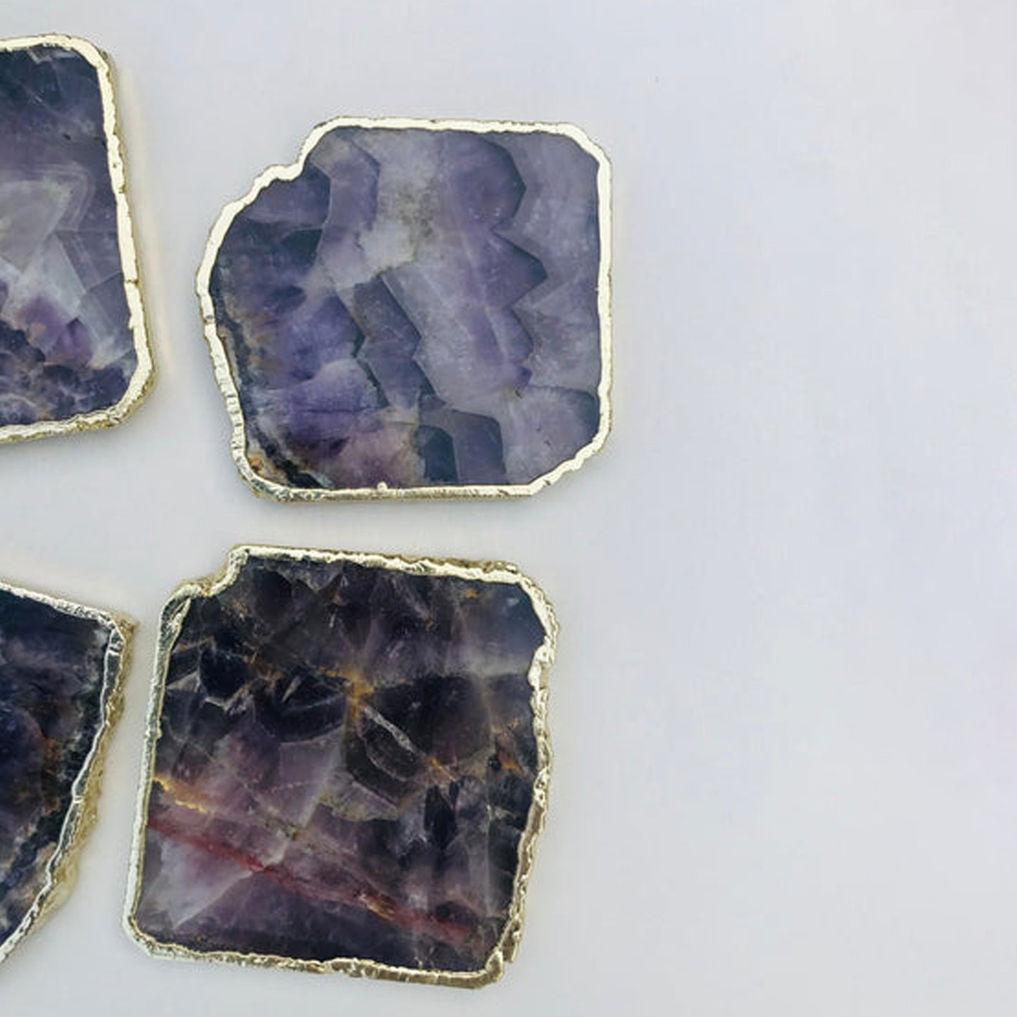 Amethyst - Set of 4 Large Coasters/Personalised Momentos