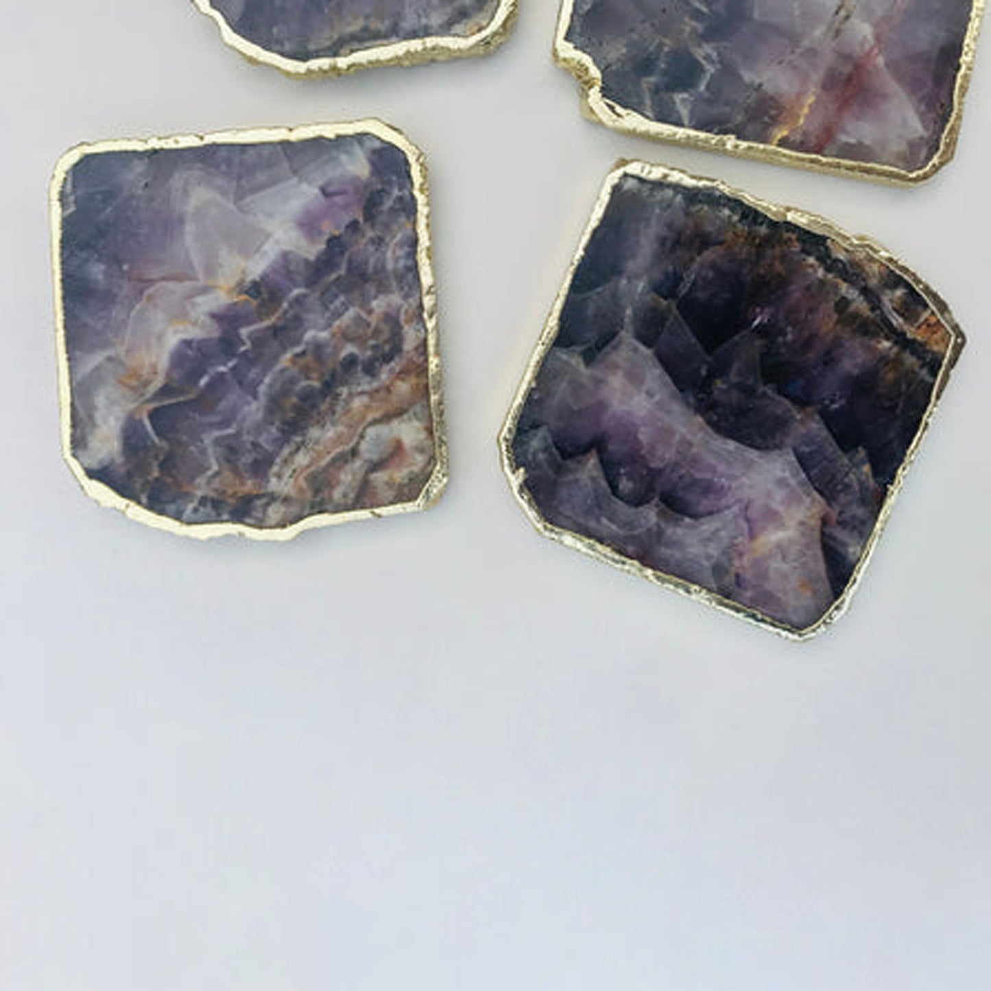 Amethyst - Set of 4 Large Coasters/Personalised Momentos