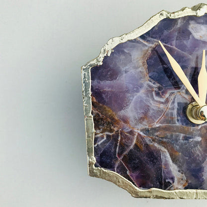 Amethyst Desk/Wall Clock/Personalised Momento
