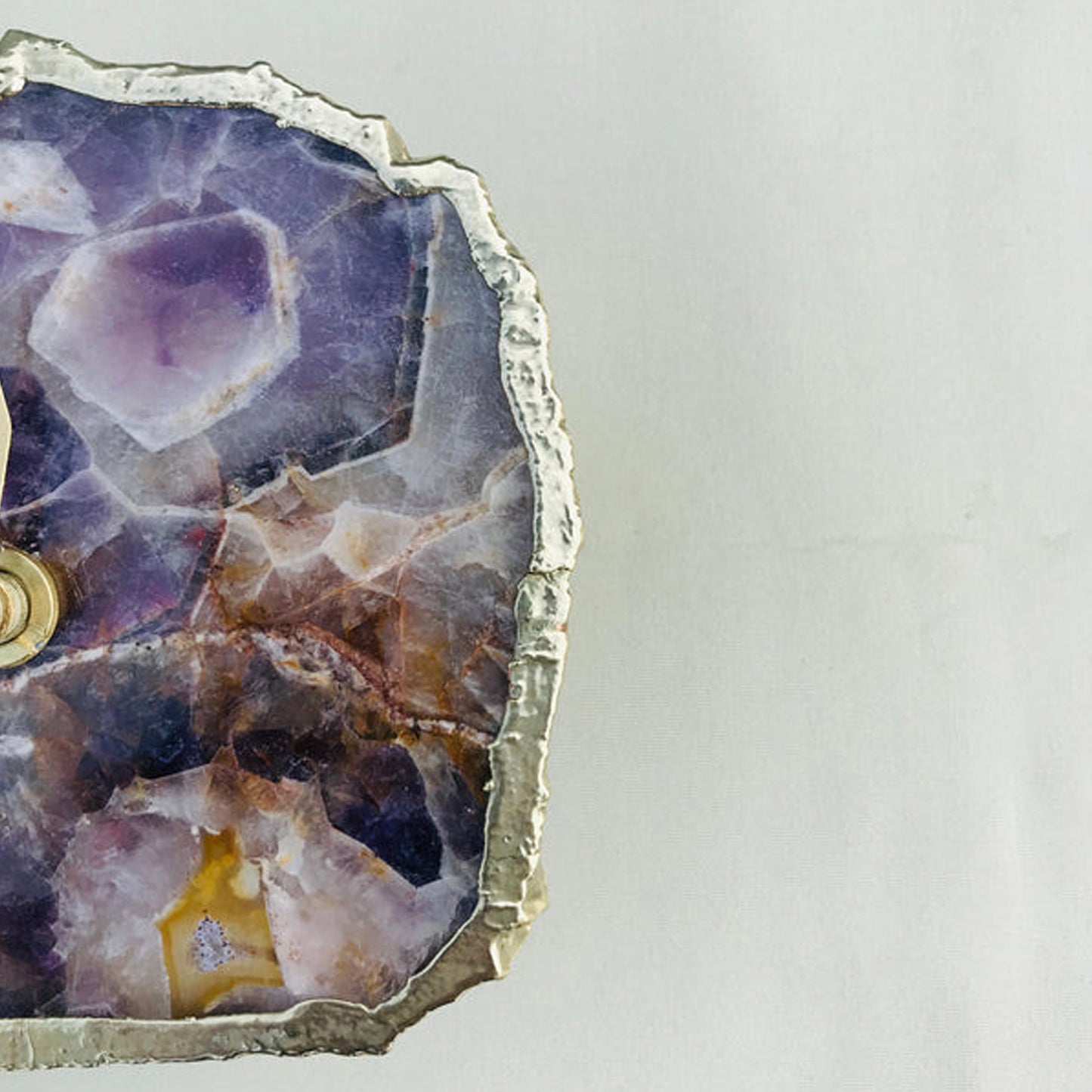 Amethyst Desk/Wall Clock/Personalised Momento