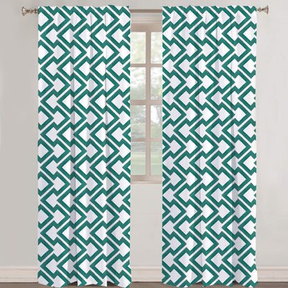 Aria - Set of 2 Panels Crewel Embroidered Curtains | Linen Cotton Mix | Fully Embroidered | Lined