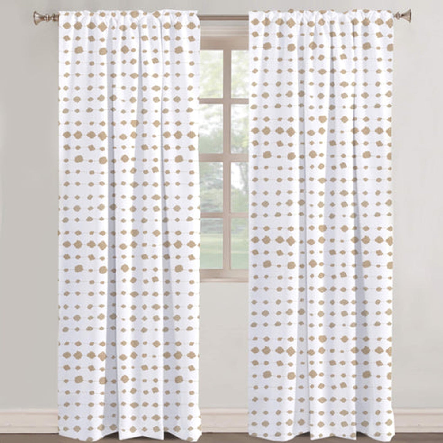 Aveline - Set of 2 Panels Crewel Embroidered Curtains | Linen Cotton Mix | Fully Embroidered | Lined