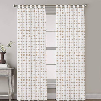 Aveline - Set of 2 Panels Crewel Embroidered Curtains | Linen Cotton Mix | Fully Embroidered | Lined