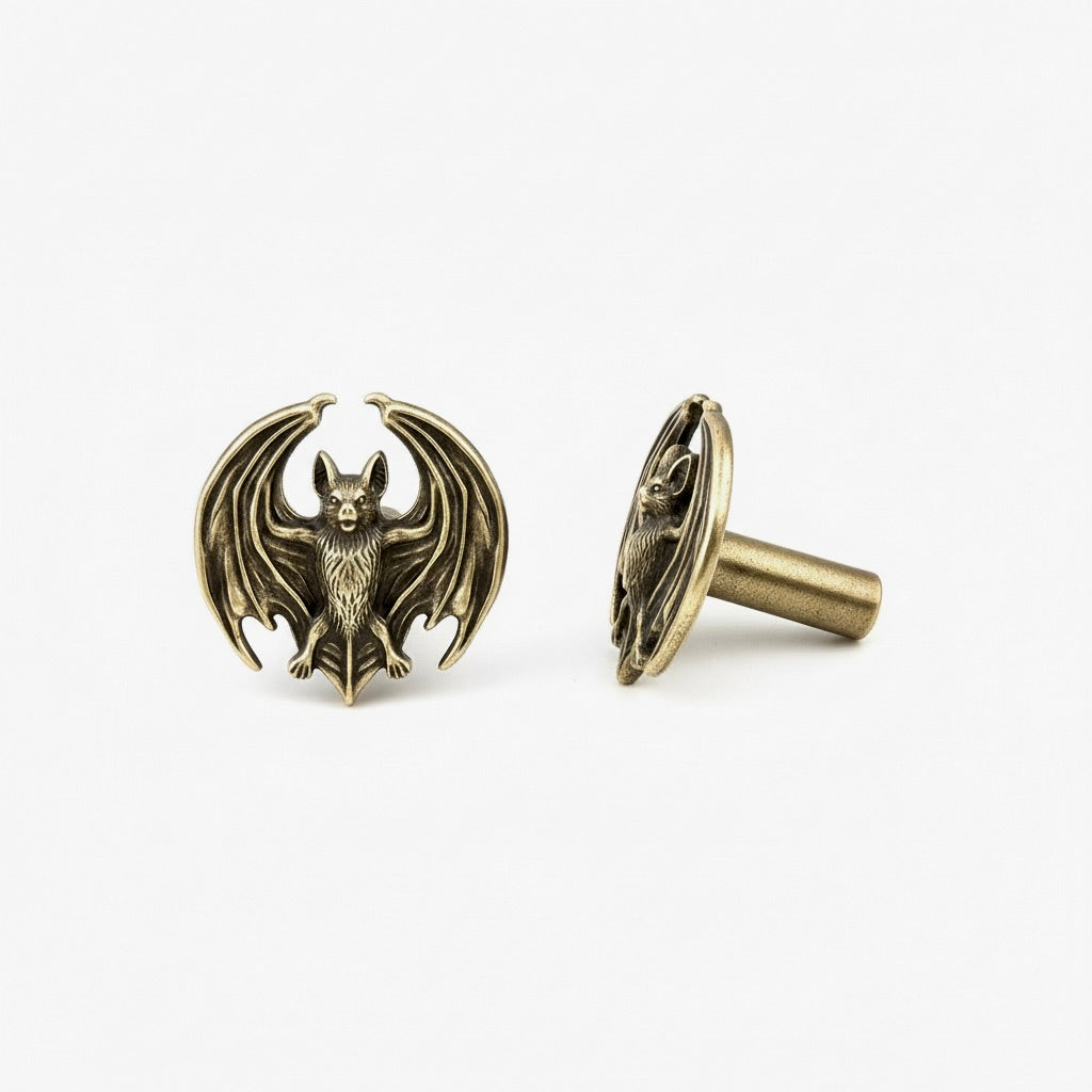 Antique Brass Bat Drawer Knobs