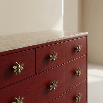 Antique Brass Bumble Bee Drawer Knobs