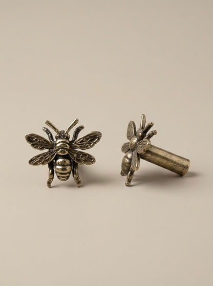 Antique Brass Bumble Bee Drawer Knobs