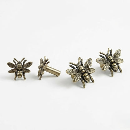 Antique Brass Bumble Bee Drawer Knobs