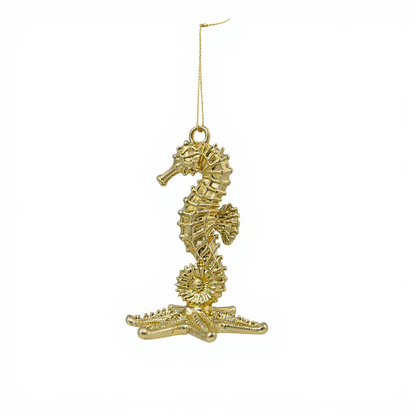 Gold Christmas Ornaments – Metallic Holiday Baubles (Set 2)