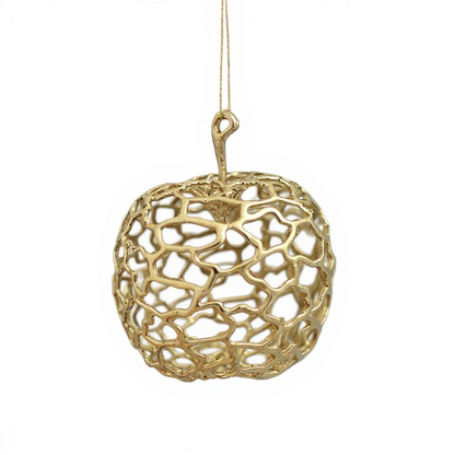 Gold Christmas Ornaments – Metallic Holiday Baubles (Set 2)