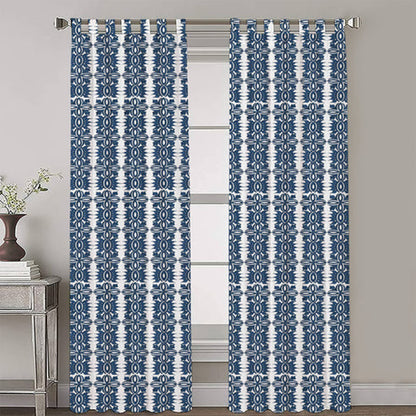 Elektra - Set of 2 Panels Crewel Embroidered Curtains | Linen Cotton Mix | Fully Embroidered | Lined
