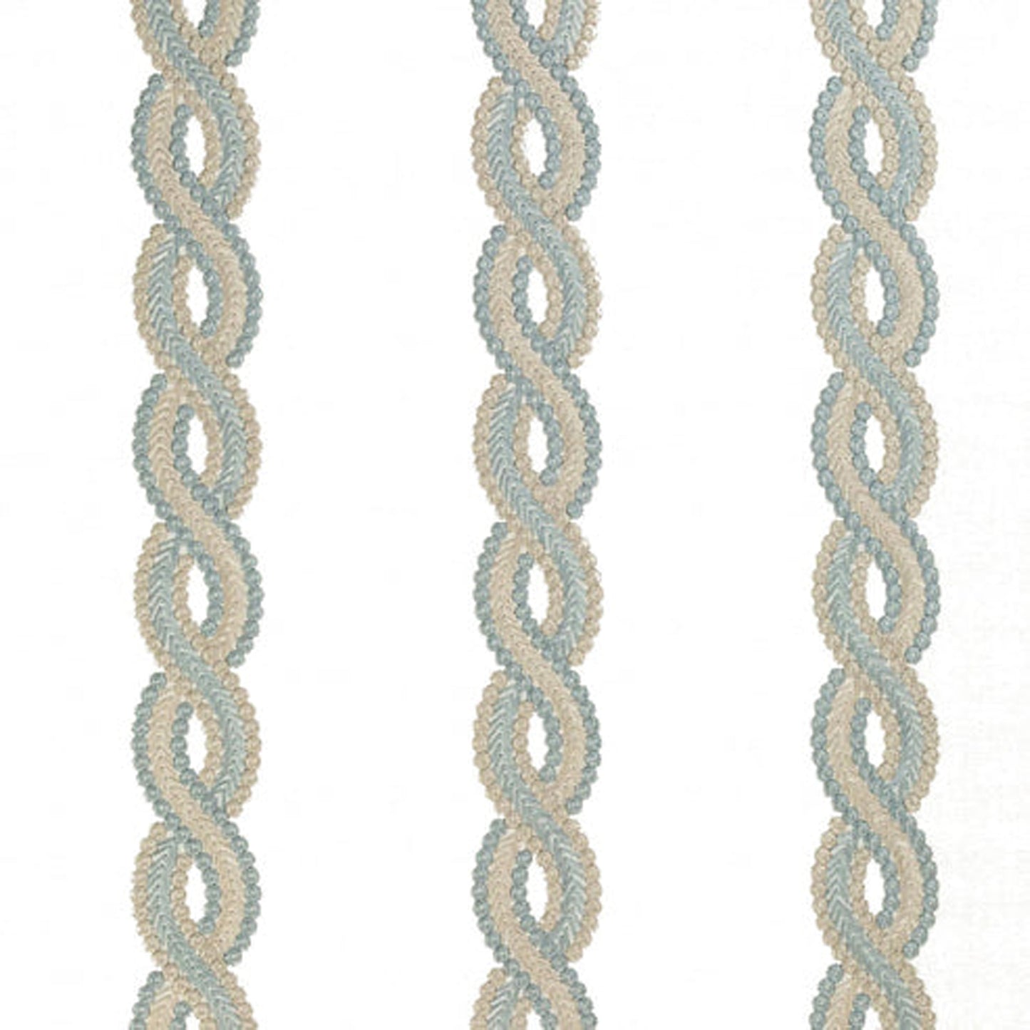 Eleni - Set of 2 Panels Crewel Embroidered Curtains | Linen Cotton Mix | Fully Embroidered | Lined