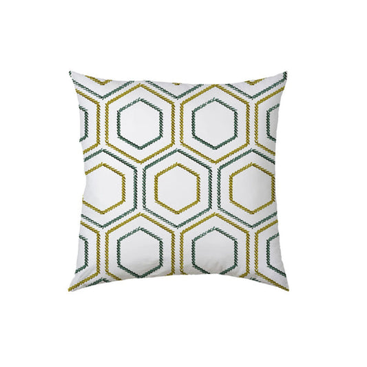 Evangeline  - Set of 4 Pieces | Cotton Linen Fabric | Crewel Embroidered | Pillow/Cushion Cover Set | With or Without Insert