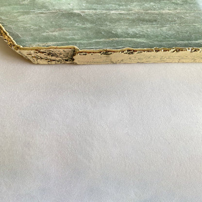 Green Aventurine Agate Cheese Platter/Tray/Personalised Momentos/Sign Boards