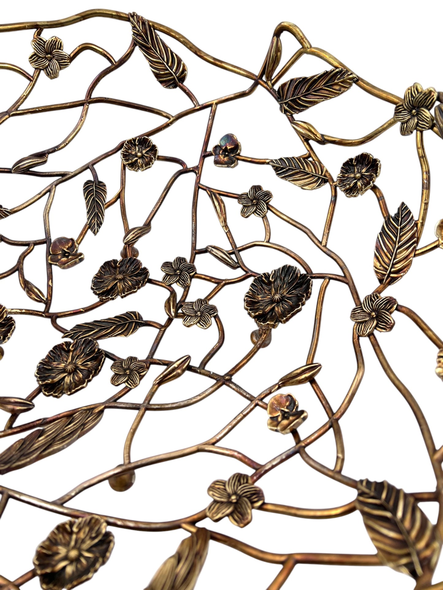 Blossom Weave - Metal Fruit Basket