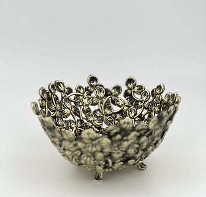 Small Leaf Bowl - Decorative Serveware | Nut Bowl | Centrepiece | Home Accent | Gold, Silver or Antique Finish