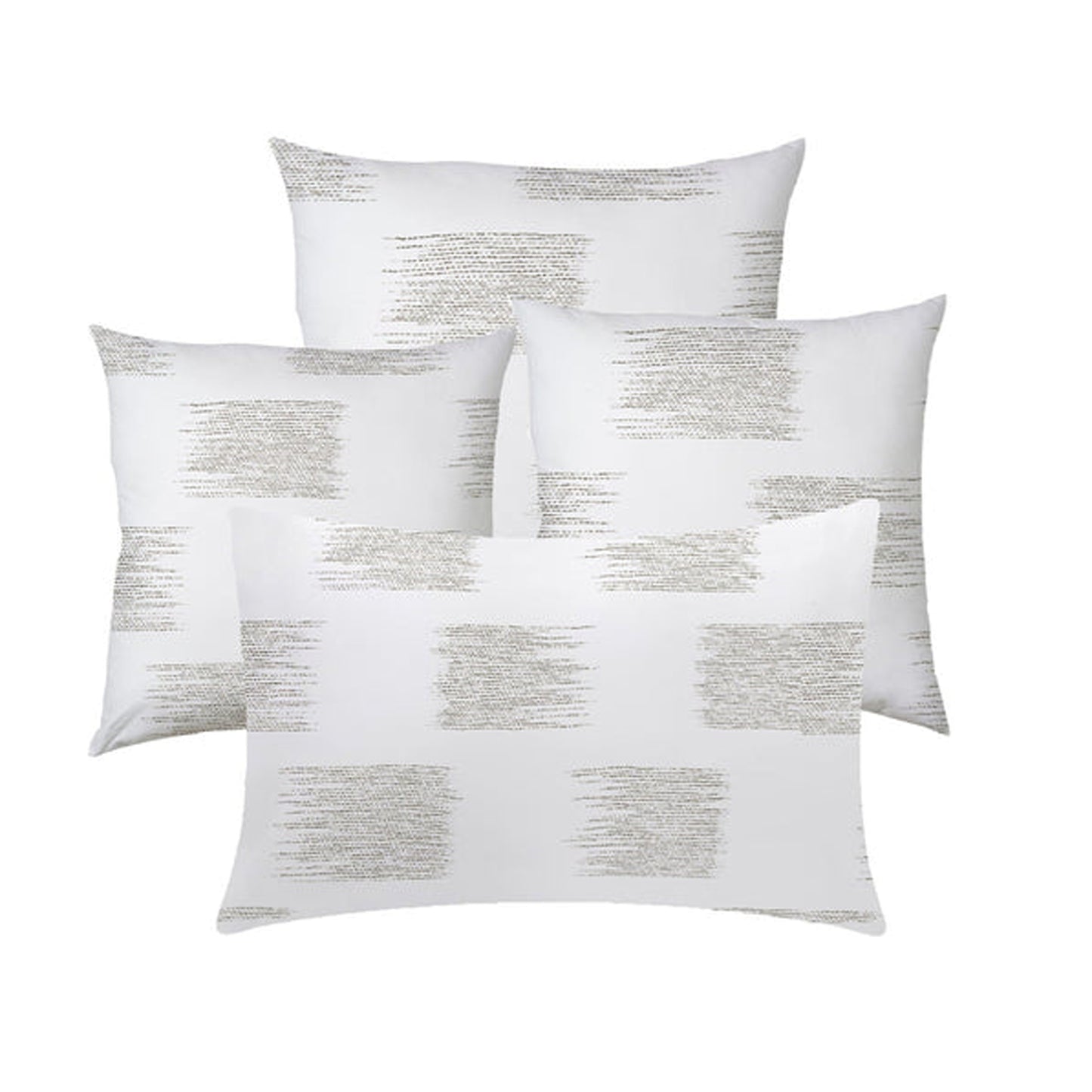 Isabeau  - Set of 4 Pieces | Cotton Linen Fabric | Crewel Embroidered | Pillow/Cushion Cover Set | With or Without Insert