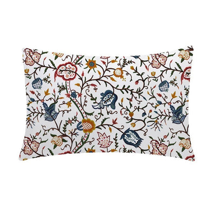 Jolene  - Set of 4 Pieces | Cotton Linen Fabric | Crewel Embroidered | Pillow/Cushion Cover Set | With or Without Insert