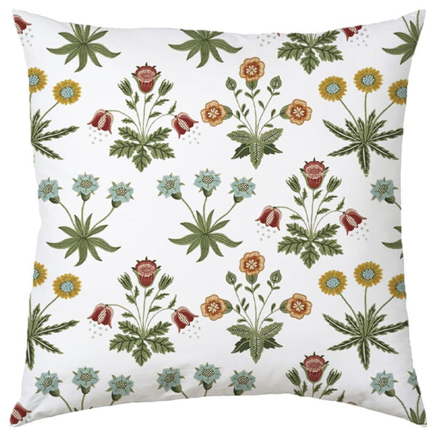 Jolie  - Set of 4 Pieces | Cotton Linen Fabric | Crewel Embroidered | Pillow/Cushion Cover Set | With or Without Insert