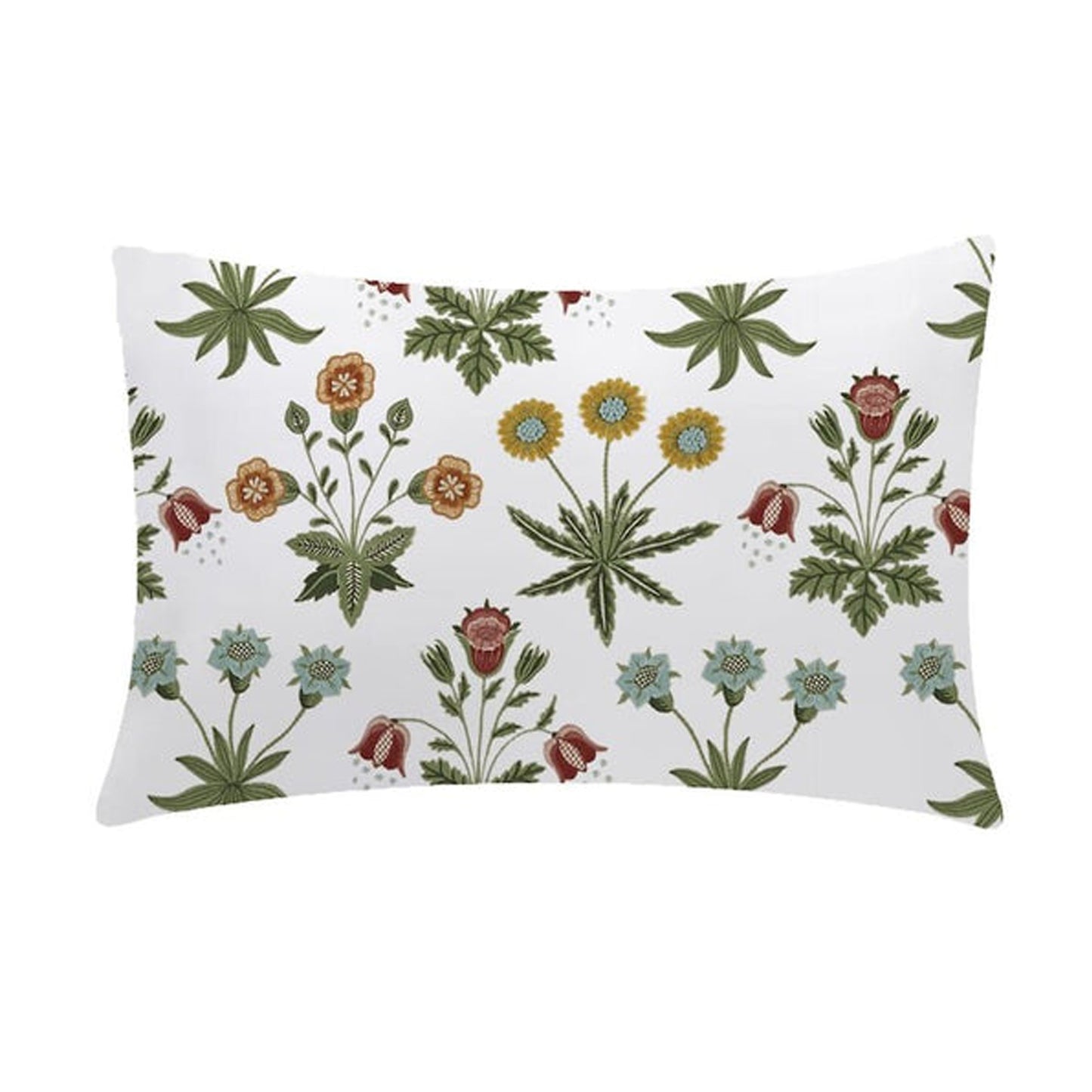 Jolie  - Set of 4 Pieces | Cotton Linen Fabric | Crewel Embroidered | Pillow/Cushion Cover Set | With or Without Insert