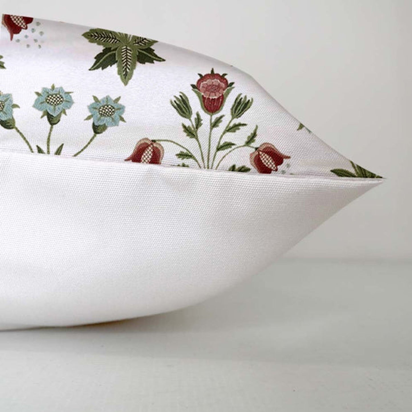 Jolie  - Set of 4 Pieces | Cotton Linen Fabric | Crewel Embroidered | Pillow/Cushion Cover Set | With or Without Insert