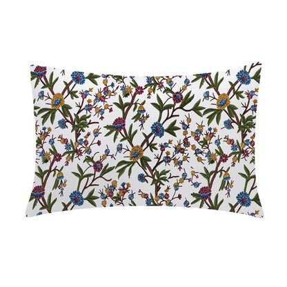 Joyce - Set of 4 Pieces | Cotton Linen Fabric | Crewel Embroidered | Pillow/Cushion Cover Set | With or Without Insert