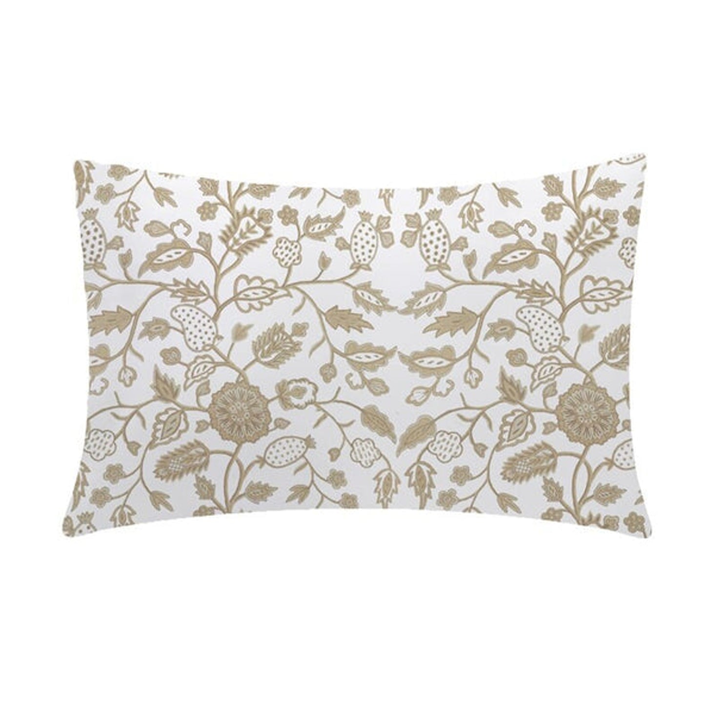 Julia - Set of 4 Pieces | Cotton Linen Fabric | Crewel Embroidered | Pillow/Cushion Cover Set | With or Without Insert