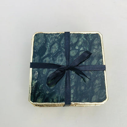 Kambaba Jasper/Gemstone/Semi-precious stone/Agate - Set of 4 Large Coasters/Personalised Momentos