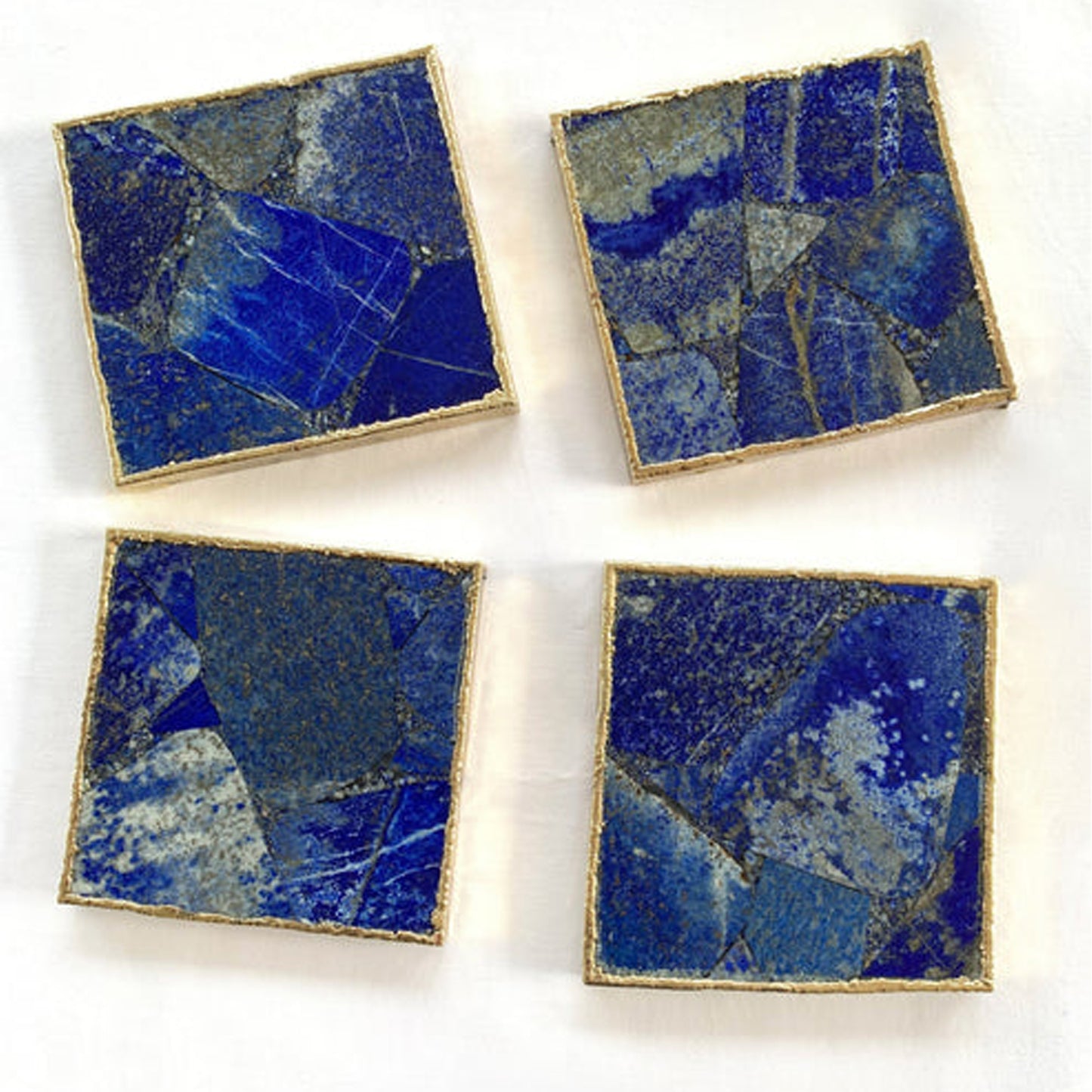Lapis Lazuli - Set of 4 Large Square Coasters | Personalised Momentos