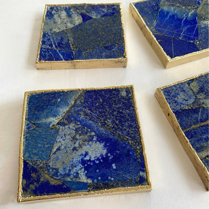 Lapis Lazuli - Set of 4 Large Square Coasters | Personalised Momentos