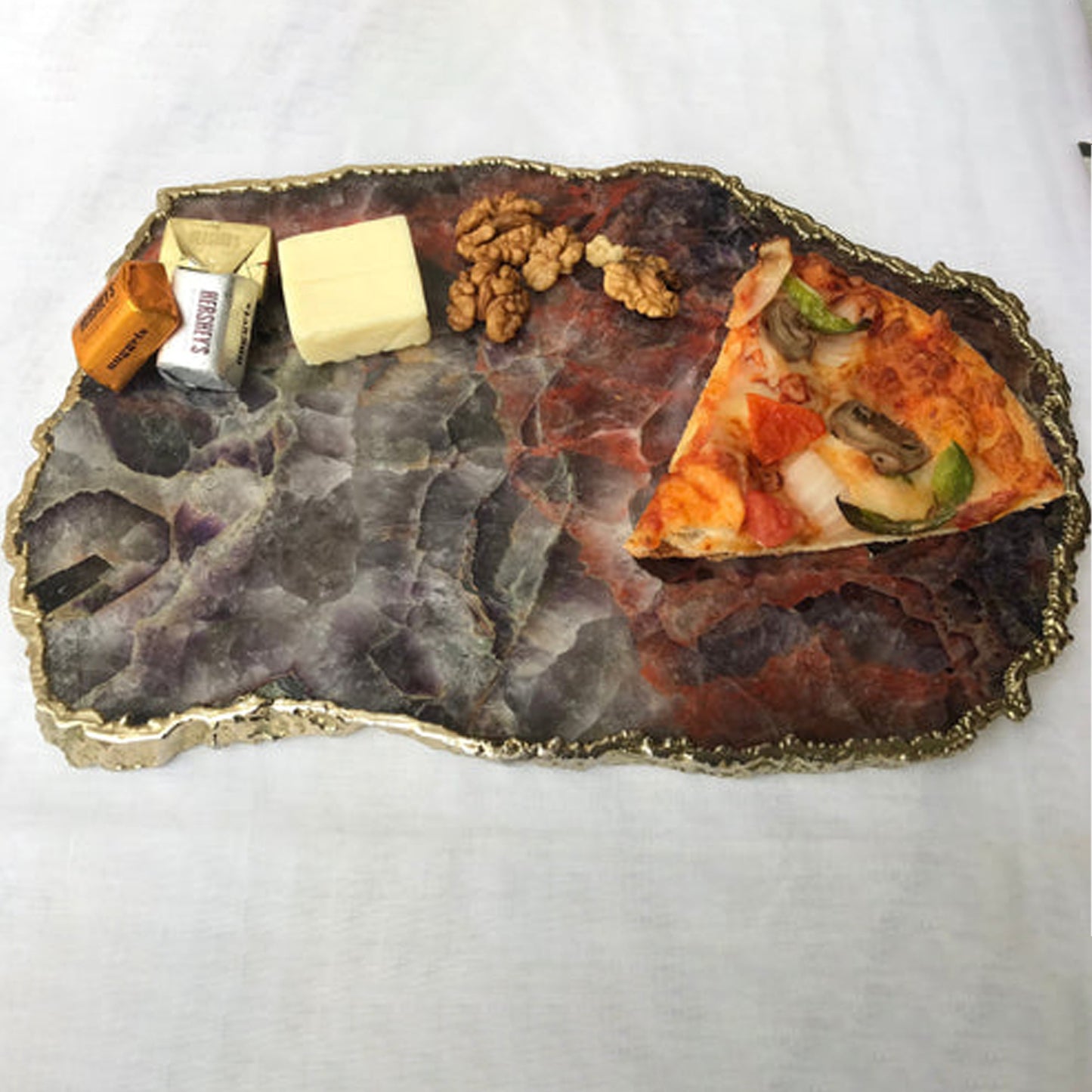 Large Amethyst Cheese Platter/Tray/Personalised Momentos/Sign Boards