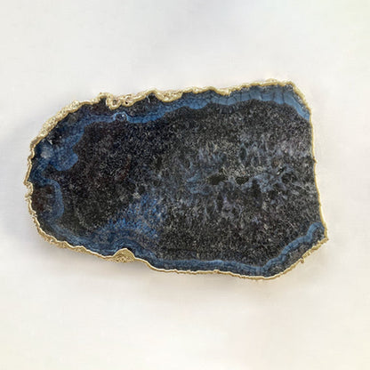 Large Black and Blue Agate Cheese Platter/Tray/Personalised Momentos/Sign Boards