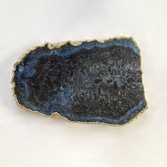 Large Black and Blue Agate Cheese Platter/Tray/Personalised Momentos/Sign Boards