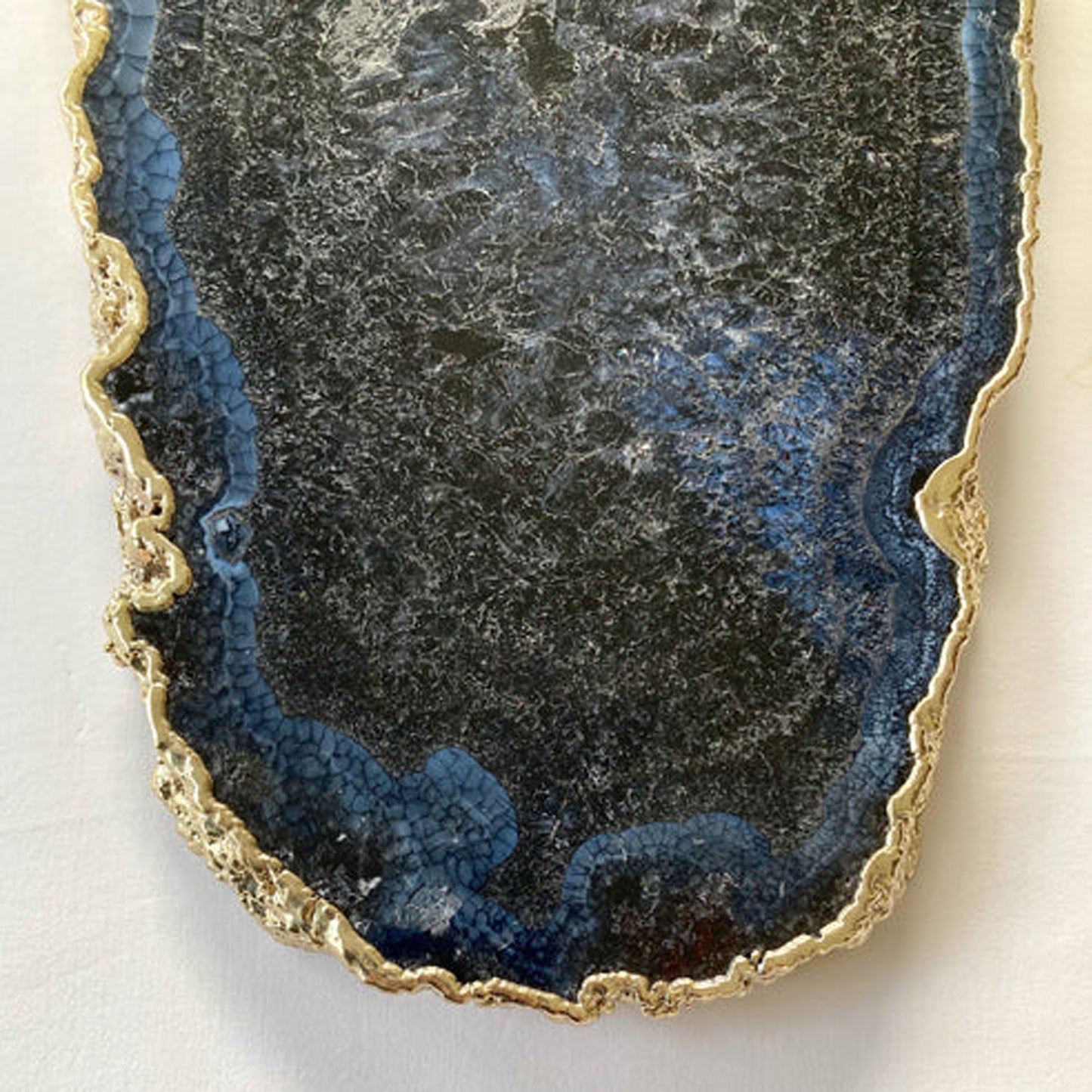 Large Black and Blue Agate Cheese Platter/Tray/Personalised Momentos/Sign Boards