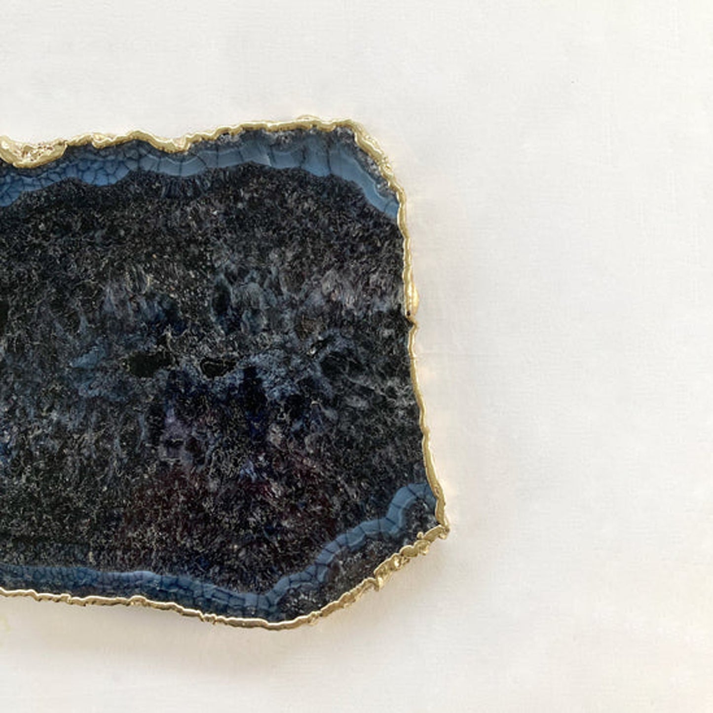 Large Black and Blue Agate Cheese Platter/Tray/Personalised Momentos/Sign Boards