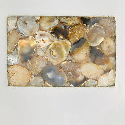 Large Brown Agate Cheese Platter/Tray/Personalised Momentos/Sign Boards